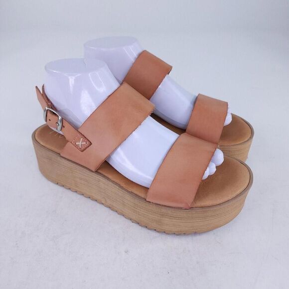 Musse & Cloud Women's sandals Fabiana brown US 9.5 Platform Slingback Sandal - Picture 3 of 9